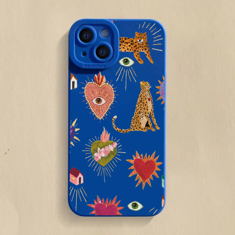 Samsung Galaxy S24 - เคสโทรศัพท์ลายดอกไม้และลายเสือดาวสำหรับ Samsung Galaxy S26 S25 Ultra