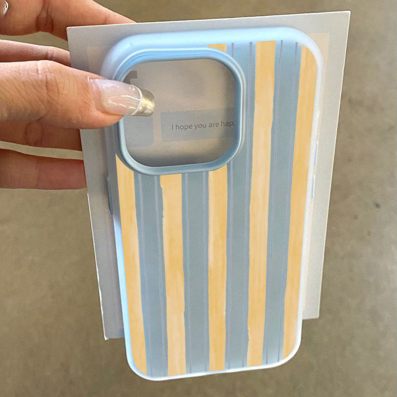 Samsung Galaxy A55 - เคสโทรศัพท์ลายทางสีเหลืองสุดเก๋สำหรับ Samsung Galaxy S26 S25 S24