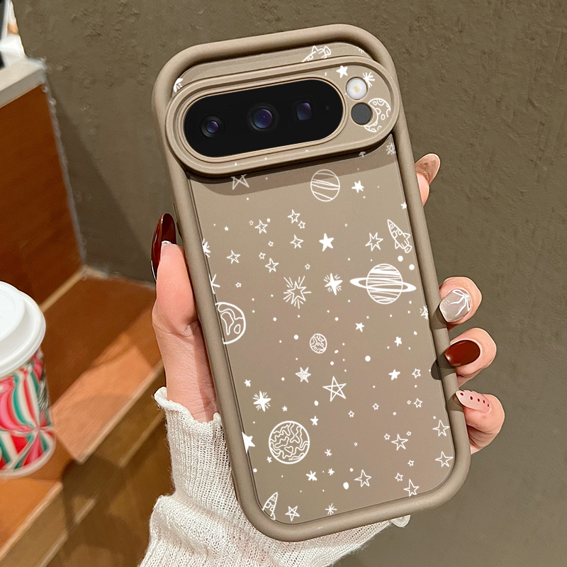 Google Pixel 9 Pro - เคสโทรศัพท์ลายดาวเดือนสำหรับ Google Pixel 10 9 8