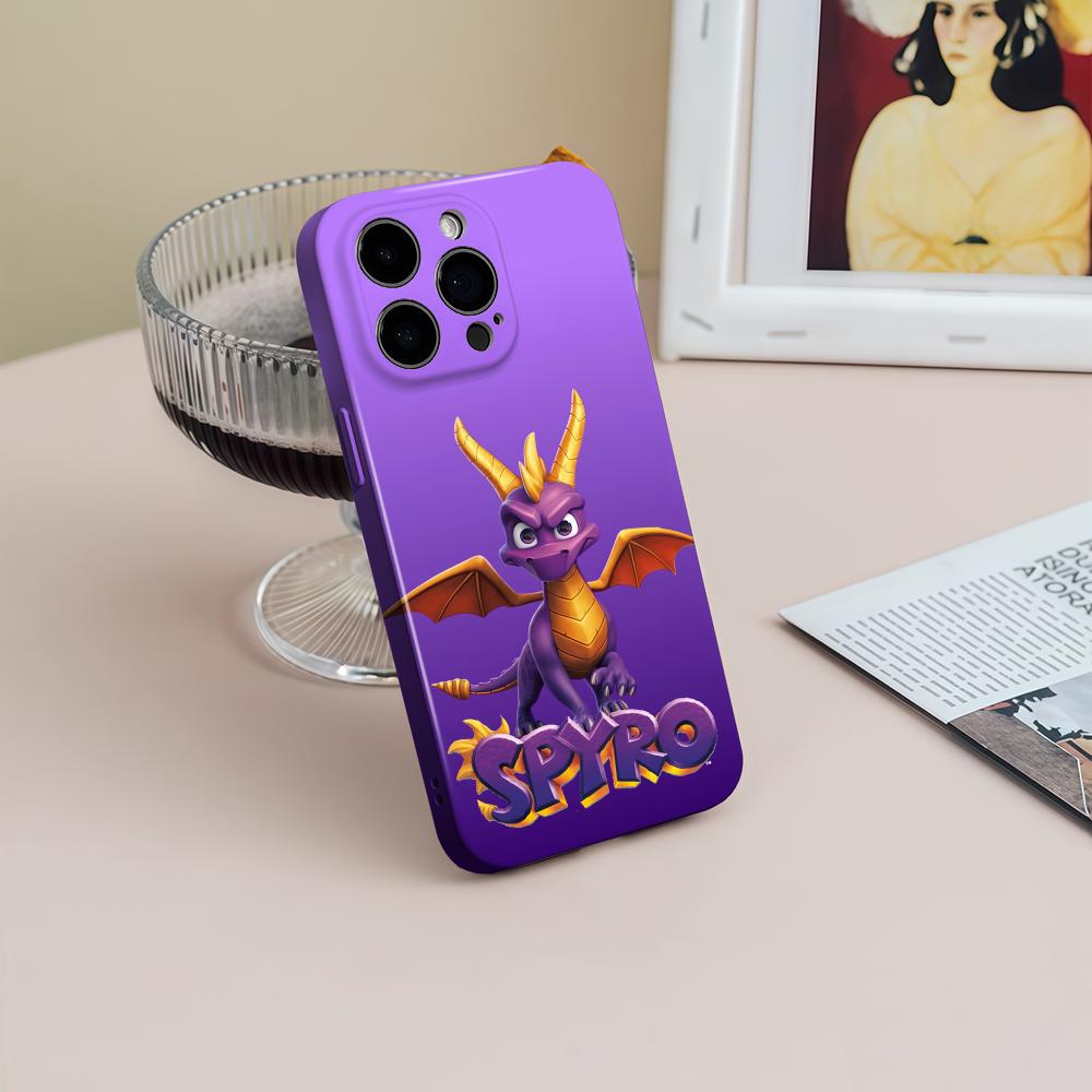 Apple Iphone 15 - เคสโทรศัพท์ลายเกม S-Spyro Series Dragon สำหรับ iPhone
