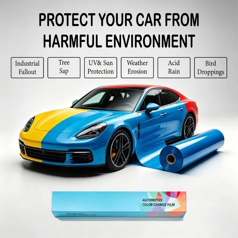 ฟิล์มหุ้มรถ TPU สีฟ้าหม่น/ฟ้าอ - Anti Blue Light Film บทวิจารณ์และราคา