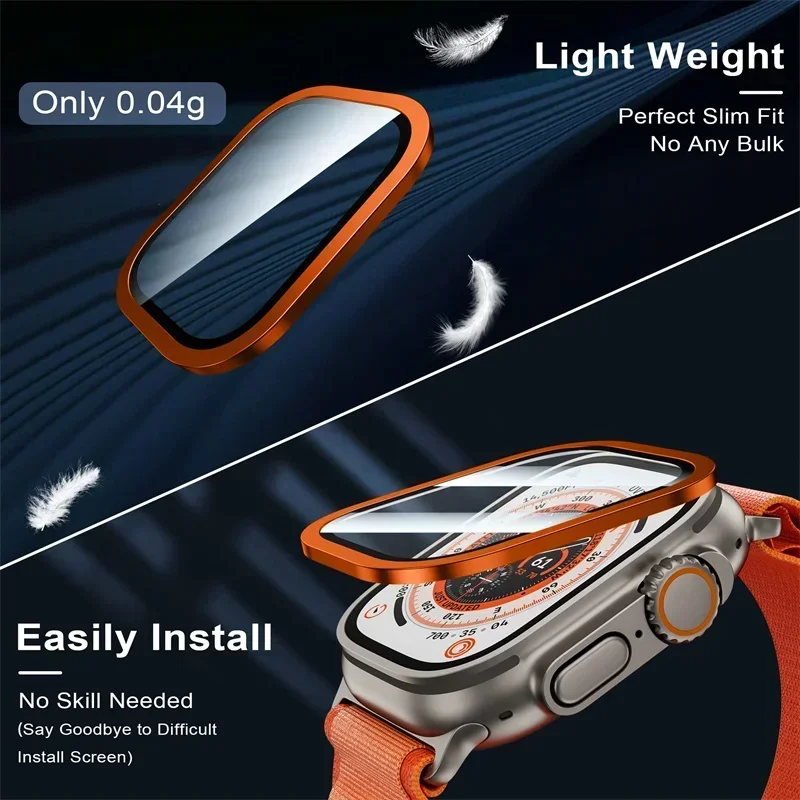 2PCS กระจกนิรภัยสําหรับ Apple  - Smartwatch Screen Film บทวิจารณ์และราคา