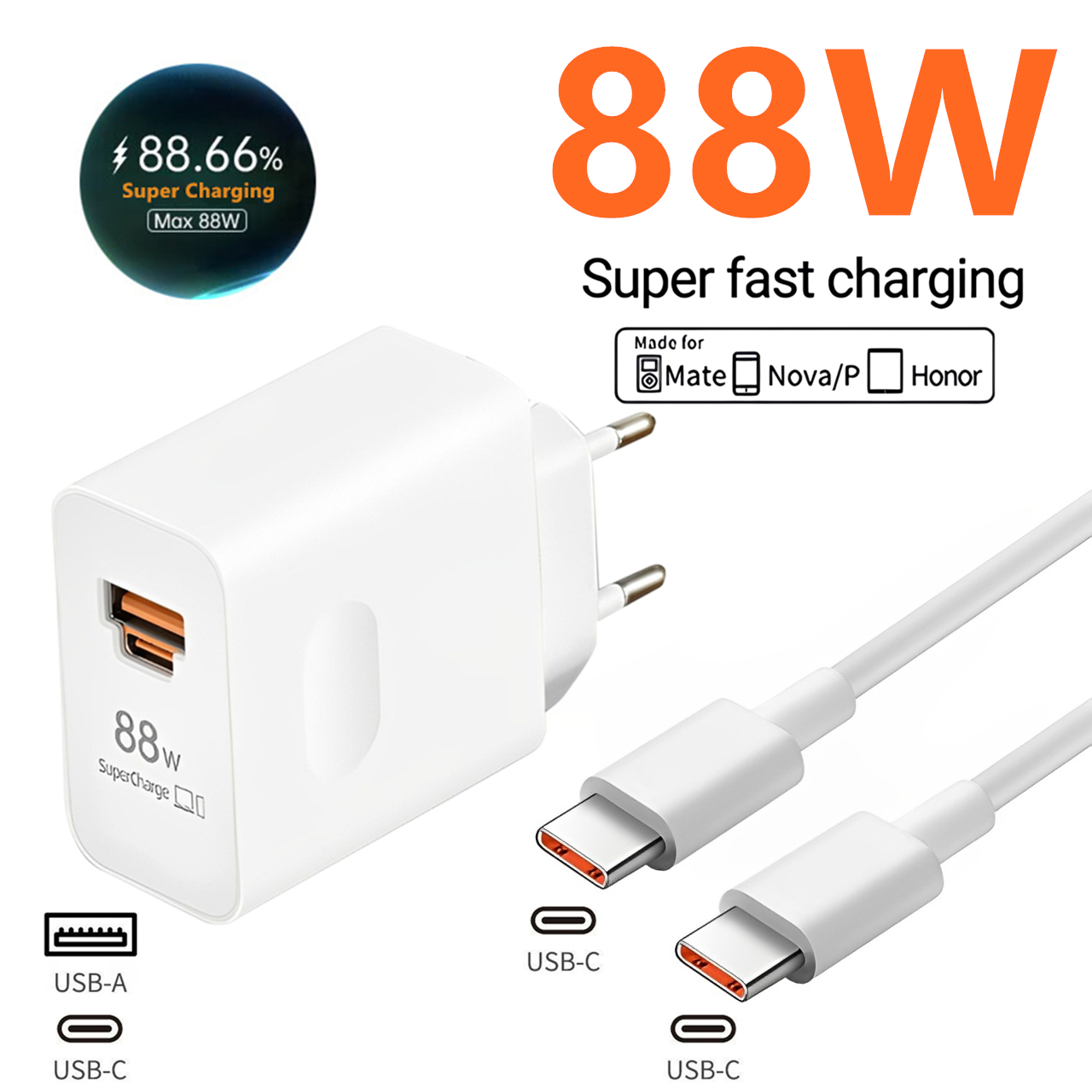 อะแดปเตอร์ชาร์จเร็ว 88W Max US - Huawei Mate 60 บทวิจารณ์และราคา
